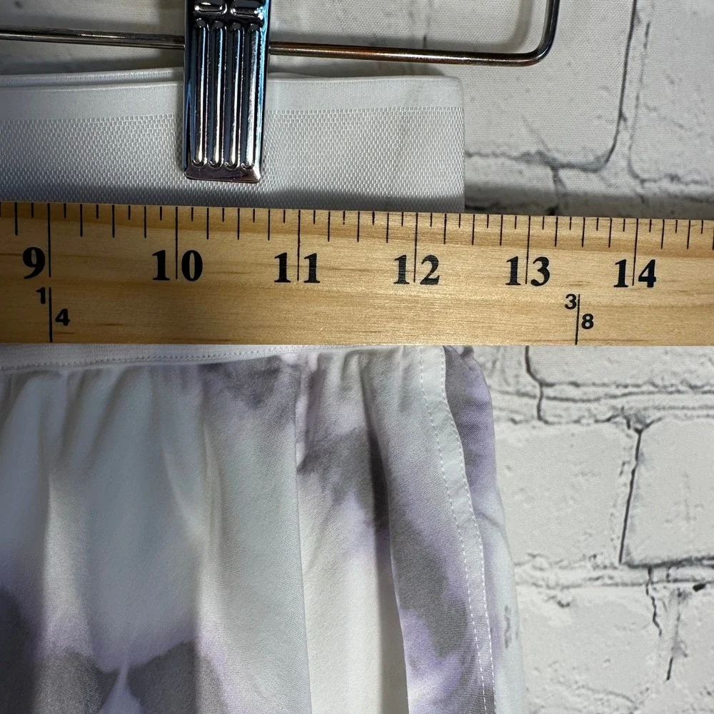 Lululemon Court Rival High-Rise‎ Skirt Tie Dye White Purple Skort Size 4